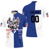 Personalized All-Over Print Key Players Signed Buffalo Bills Polo Collar Shirt