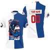 Personalized All-Over Print Mascot 2020 Afc East Champions Buffalo Bills Polo Collar Shirt