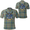 Personalized Balfour Blue Athleisure T-Shirt - Scottish Golfing Style