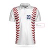 Personalized Baseball Name And Number 3D Polo Shirt - Perfect For Sports Lovers With Unique Spin
