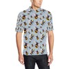 Personalized Bee Pattern Polo Shirt For Men - A Fun And Unique Gift For Bee And Polo Shirt Enthusiasts.
