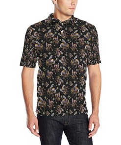 Personalized Bee Pattern Polo Shirt For Men - A Unique And Personalized Gift For Bee Lovers.