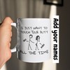 Personalized Boyfriend Mug for Valentines - Rude Gift for Him with Girlfriend Mug for Her