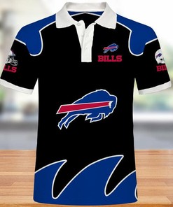 Personalized Buffalo Bills Polo Collar Shirt With All-Over Print Design