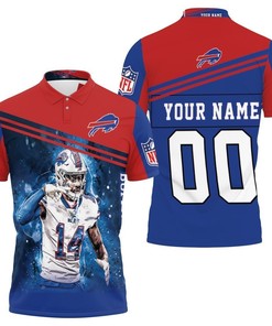 Personalized Buffalo Bills Polo Shirt Feat. Stefon Diggs