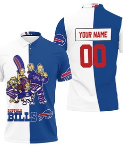 Personalized Buffalo Bills The Simpsons Family Fan Afc East Division 2021 Champs 3D Polo Collar Shirt