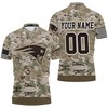 Personalized Camouflage Veteran 3D Polo Shirt For New England Patriots Fans