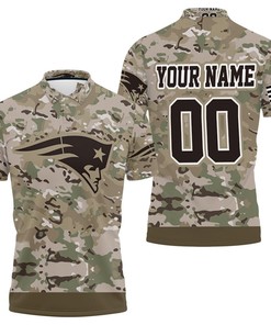 Personalized Camouflage Veteran 3D Polo Shirt For New England Patriots Fans