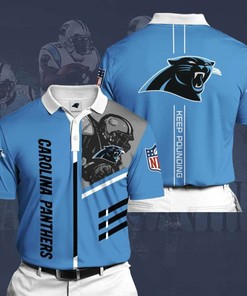 Personalized Carolina Panthers No23 3D Polo Shirt - Ideal For Football Fans Who Want Style