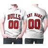 Personalized Chicago Bulls Throwback White Polo Shirt - Perfect For Fans