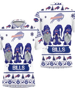 Personalized Christmas Gnomes Buffalo Bills 3D All-Over Print Polo Collar Shirt - Gift For Fans