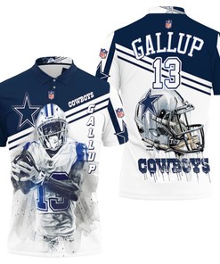 Personalized Dallas Cowboys Michael Gallup 13 Polo Shirt With 3D Design