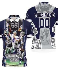 Personalized Dallas Cowboys Thank You Fans Super Bowl 2021 Nfc East Division Polo Shirt With 3D Design