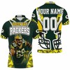 Personalized David Bakhtiari 69 Green Bay Packers Super Bowl 2021 Champions Polo Shirt