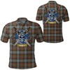 Personalized Fergusson Weathered 3D Polo Shirt - Scottish Heritage Polo Look