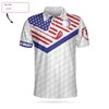 Personalized Golf American Flag 3D Polo Shirt: All Over Print Gift For Sports Fans
