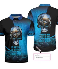 Personalized Heart Polo Shirt - 'My Body Is Here But I Left My Heart' Gift For Fans: Athleisure Fans