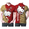 Personalized Hello Kitty Hugs San Francisco 49Ers Ball Fan Polo Shirt - Gift For Fans With 3D T Shirt Birthday