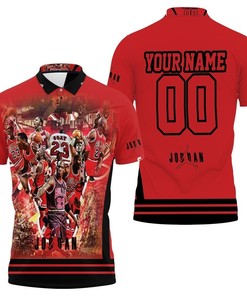 Personalized Legend Chicago Bulls Michael Jordan 23 Polo Shirt - Perfect Gift For Fans With Polo Collar
