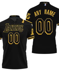 Personalized Los Angeles Lakers Any Name 00 Team 202 Black Jersey Inspired Polo Shirt: Unique And Stylish Clothing
