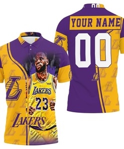 Personalized Los Angeles Lakers King James Polo Shirt - Great Gift For Lakers Fans