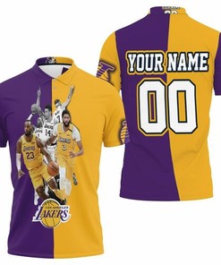 Personalized Los Angeles Lakers Polo Shirt For Nba Enthusiasts