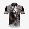 Personalized Love Horse 3D Polo Shirt - Perfect For Animal And Nature Enthusiasts With Unique Style