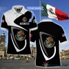 Personalized Mexico Pride National Emblem Eagle Polo Shirt - Perfect For Die-Hard El Tri Fans