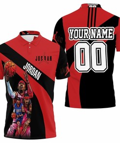 Personalized Michael Jordan Chicago Bulls 23 Polo Shirt For Nba Fans