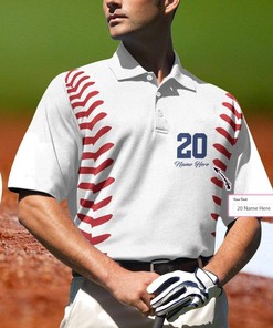 Personalized Name And Number Baseball Player Polo Shirt: Perfect Clothing For Baseball Fans