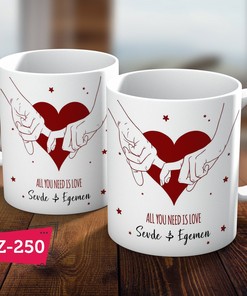Personalized Name Couple Mug for Valentine's Day - Customized Gifts with 11 oz or 15 oz Capacity