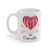 Personalized Name Valentines Day Mug - Custom Name Ceramic Coffee Cup Gift