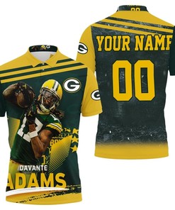 Personalized Nfc North Champions Davante Adams The Pack Is Back Green Bay Packers Polo Shirt - Bold And Stunning