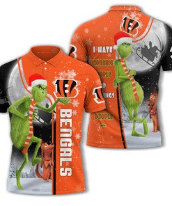 Personalized Nfl Cincinnati Bengals The Grinch Polo Shirt For Fans