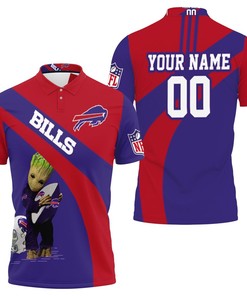 Personalized Nfl Groot Hugs Buffalo Bills Ball 2020 Season Polo Collar Shirt For Fans