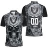 Personalized Oakland Raiders Skull Polo Shirt - Sweatshirt Pullover Design