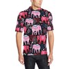 Personalized Pink Elephant Men'S Polo Shirt - Ideal Gift For Animal Lovers