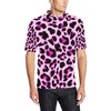 Personalized Pink Leopard Print Men'S Polo Shirt - Stand Out With This Exclusive Design