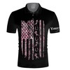 Personalized Pink Muddy Camo Horse Polo Shirt - Unique And Personalized Gift For Horse Lovers Who Want Style
