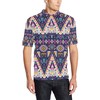 Personalized Pink Tribal Aztec Native American Men'S Polo Shirt - Rich In Culture And Style