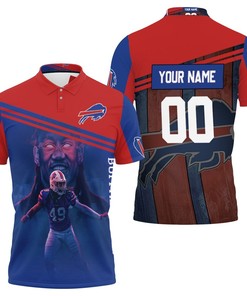 Personalized Polo Shirt Celebrating Buffalo Bills' 2020 Afc East Champions With Tremaine Edmunds