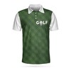 Personalized Polo Shirt For Golf Lovers With Green Background Design - Ideal For Golf Fans