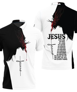 Personalized Polo T-Shirt With Elegant Typography And A Christian Message