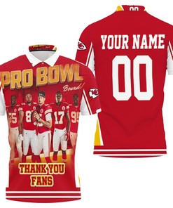 Personalized Pro Bowl 3D Polo Shirt For Kc Chiefs 2021 Super Bowl Afc West Division Champs