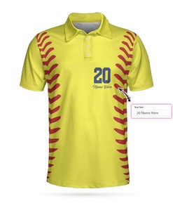 Personalized Softball Polo Shirt - Short Sleeve Custom Name Number: Unique Clothing For Softball Fans
