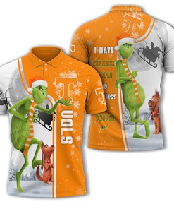 Personalized Tennessee Volunteers Ncaa The Grinch Christmas Polo Shirt - Perfect Gift For Polo Shirt Enthusiasts
