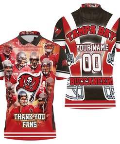 Personalized Thank Fan Polo Shirt- Tampa Bay Buccaneers Super Bowl Lv Champions 2021 Perfect Gift For Fans