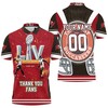 Personalized Thank You Fan Polo Shirt- Tampa Bay Buccaneers Super Bowl Lv Champions 2021 Perfect Gift For Fans