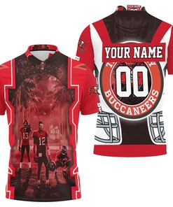 Personalized Tom Brady And Teammates 3D All Over Print Polo Shirt- Tampa Bay Buccaneers Nfl Champions 2021