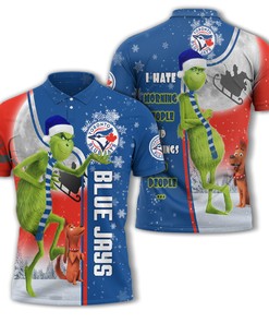Personalized Toronto Blue Jays Mlb The Grinch Christmas Polo Shirt - Perfect For Athleisure T-Shirt Enthusiasts